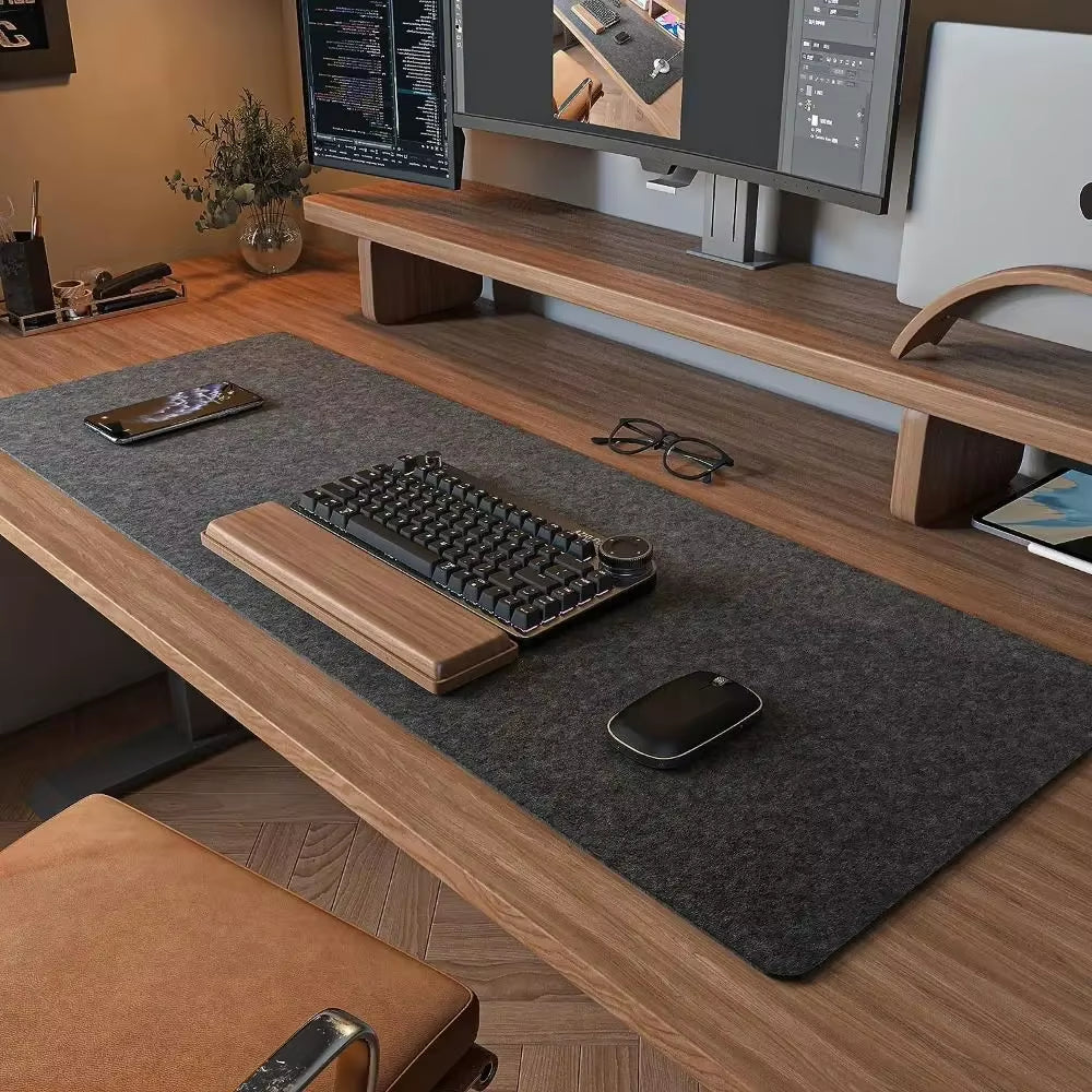Vantage Luxe™ - Premium Wool Felt Minimalist Desk Mat