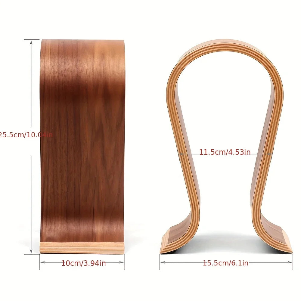 Vantage Luxe™ - Arc Edition Wooden Headset Stand