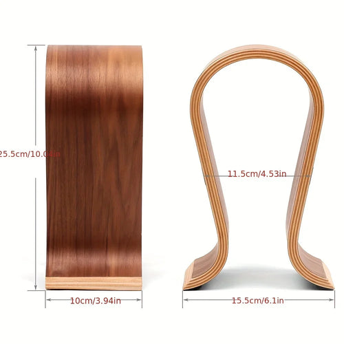 Vantage Luxe™ - Arc Edition Wooden Headset Stand