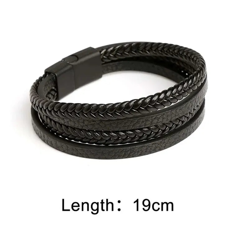 Legacy Braided Leather Bracelet