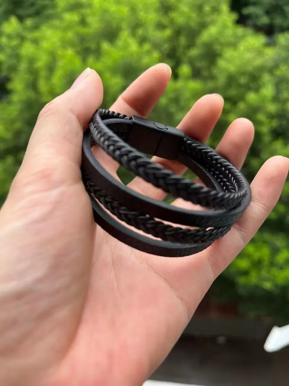Legacy Braided Leather Bracelet