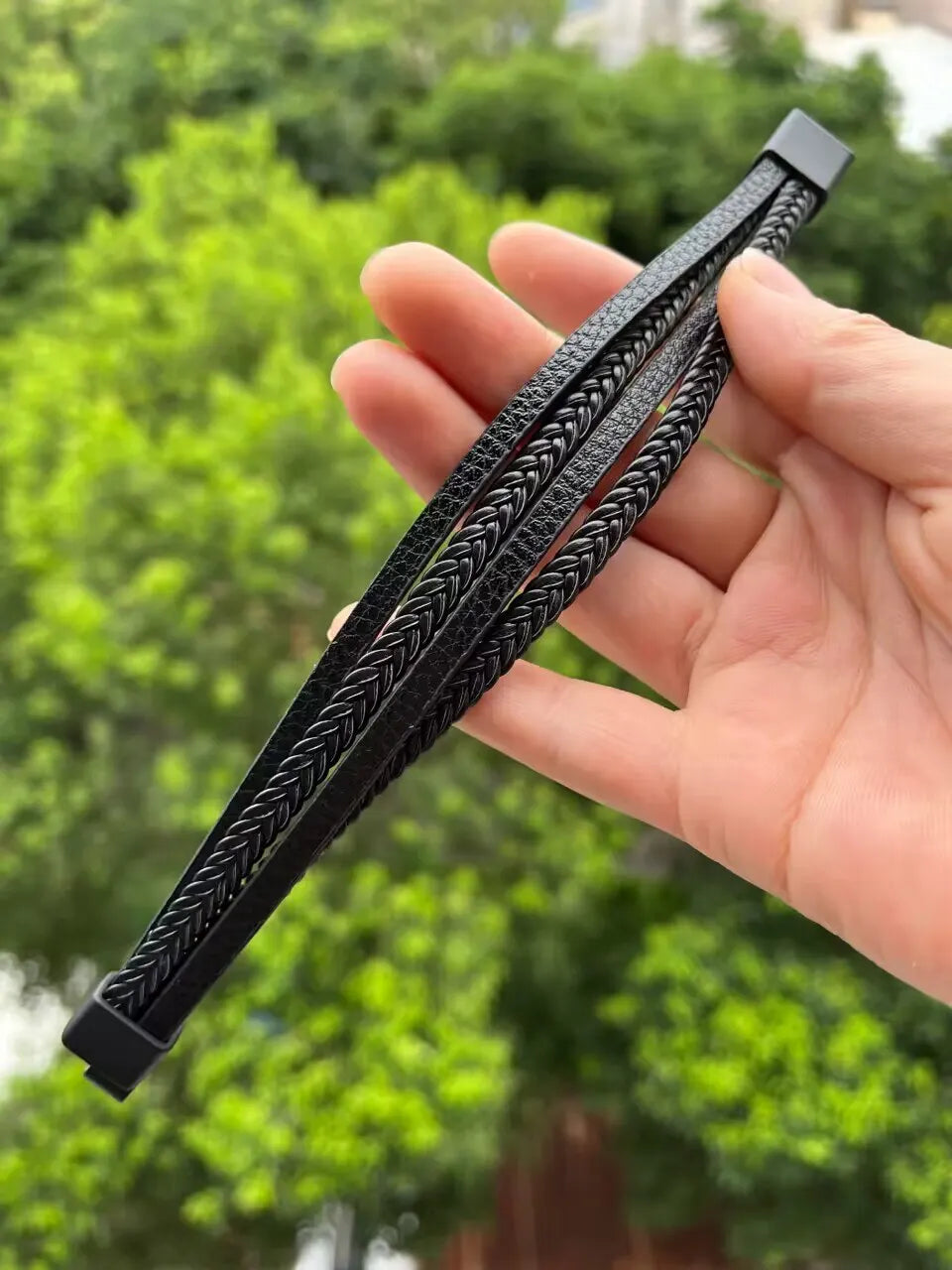Legacy Braided Leather Bracelet