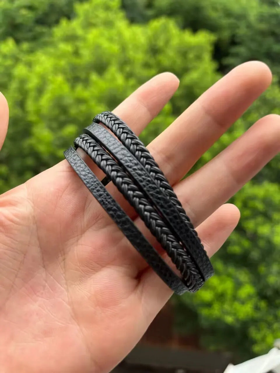 Legacy Braided Leather Bracelet