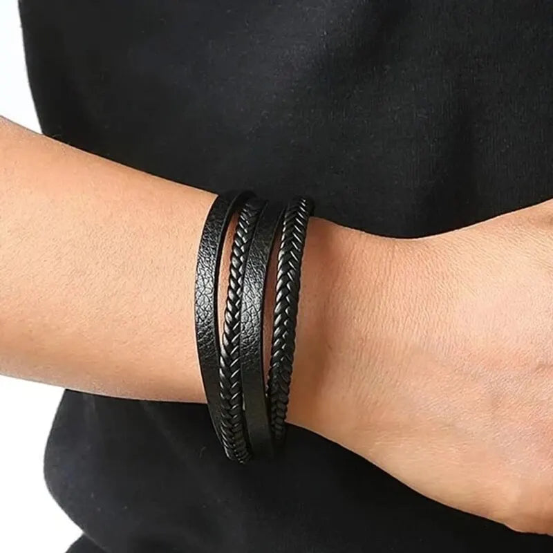 Legacy Braided Leather Bracelet