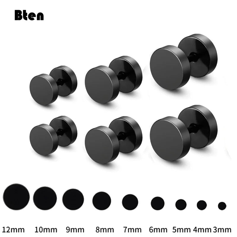 Midnight Stud Earrings (Pair)