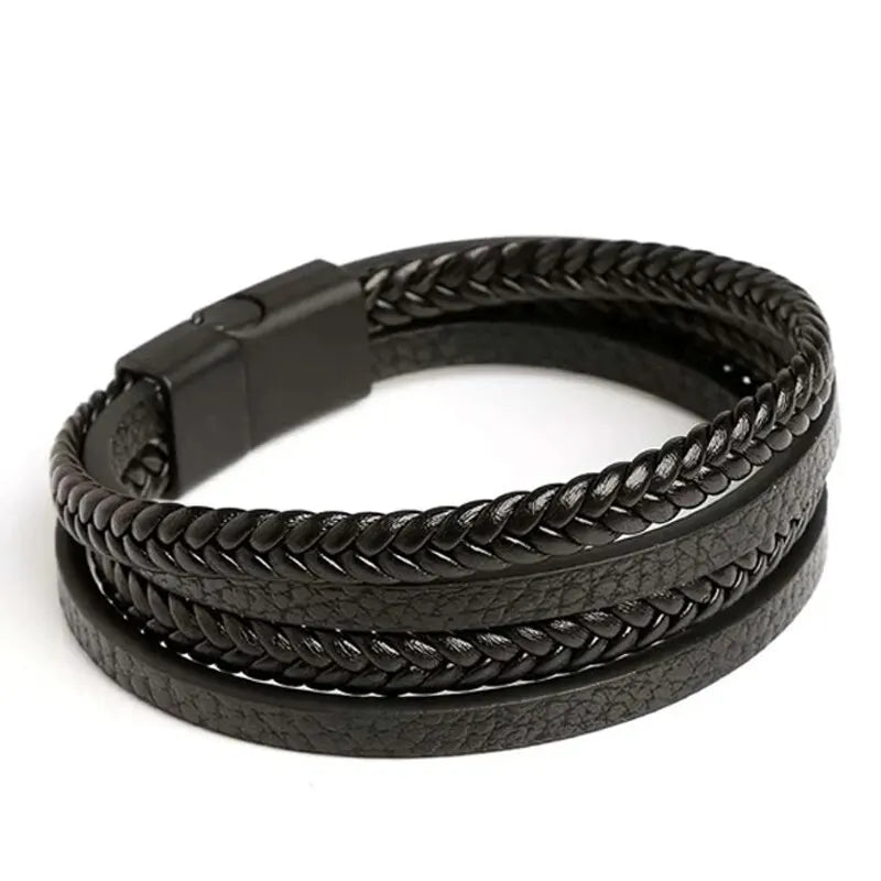 Legacy Braided Leather Bracelet