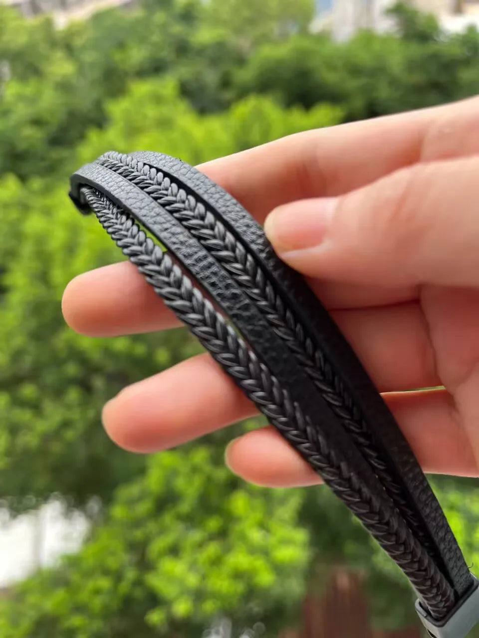 Legacy Braided Leather Bracelet